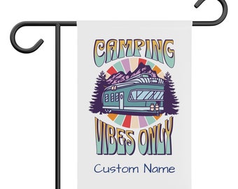 Custom Camping Banner, Camp Banner, Custom Camper Banner, Personalized Camping Flag, Camping Garden Flag, Camper Decor, Custom Airstream