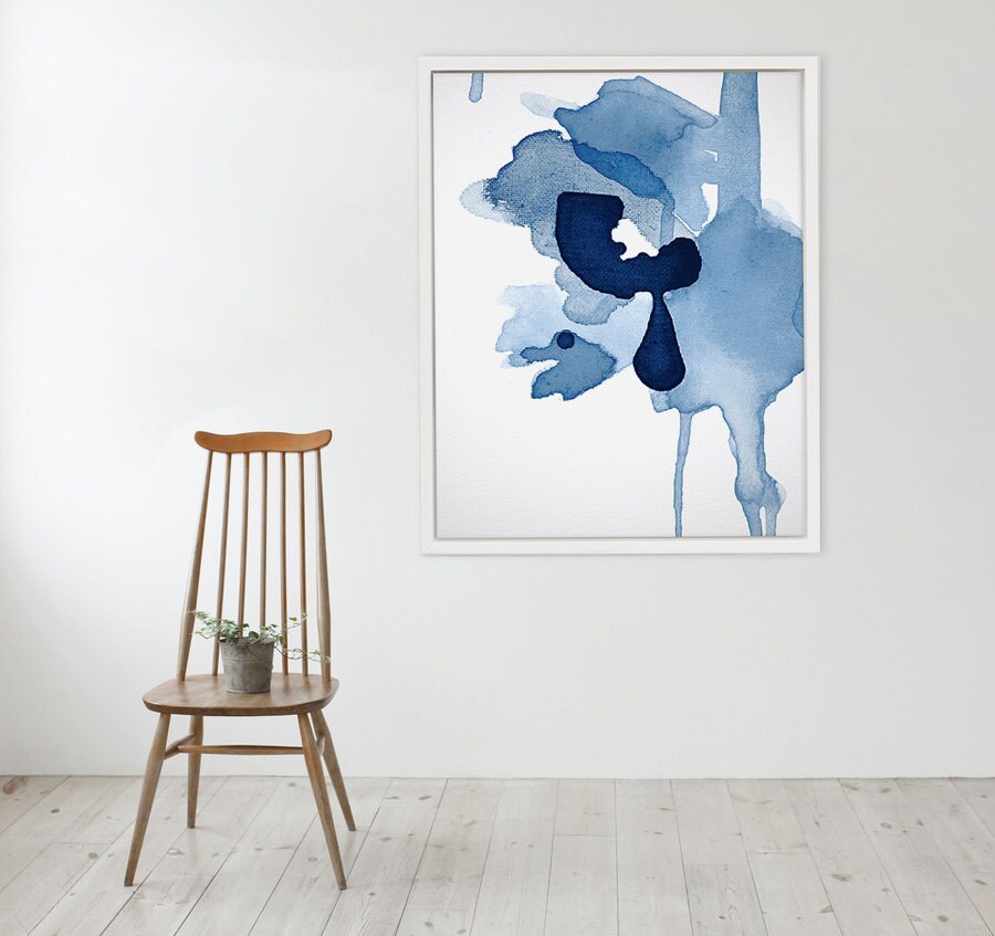 Large Abstract Painting Print Art in Watercolor Painting Etsy