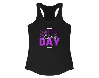 Sunday Funday Women's Ideal Racerback Tank