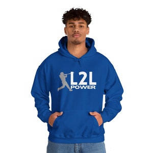 Line to Line L2L Power Baseball Slugger Home Run Hitter Gildan Unisex Hoodie Hooded Sweatshirt