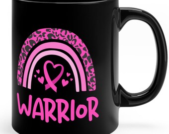 Breast Cancer Warrior 11oz Mug, Warrior coffee mug, Breast Cancer Warrior support gift, Breast cancer fighter, Breast Cancer Survivor Mug