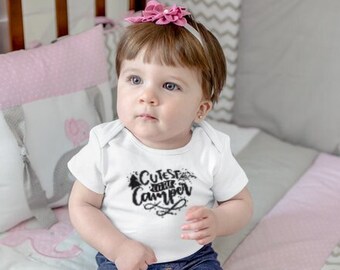 Cutest Little Camper infant bodysuit, Cutest Little Camper onesie, perfect for your little adventurer, shower gift, baby clothes camping