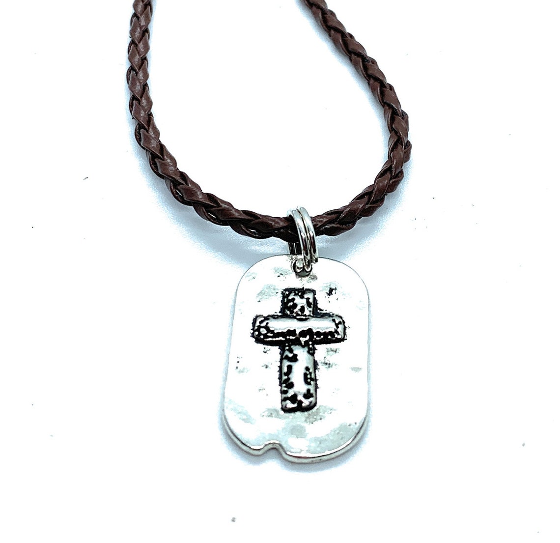 Handsome Men's Cross Necklace Dog Collar Cross Unique Etsy