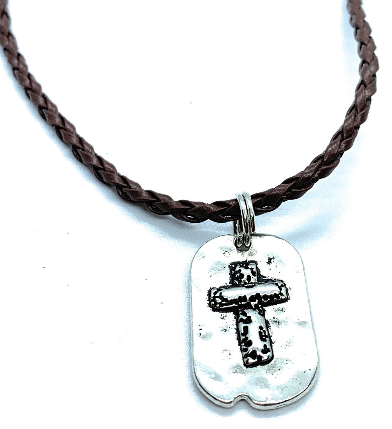 Handsome Men's Cross Necklace Dog Collar Cross Unique Etsy