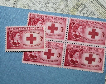Vintage Unused US Postage Stamp 3c Clara Barton American Red Cross 1948 .. Pack of 10