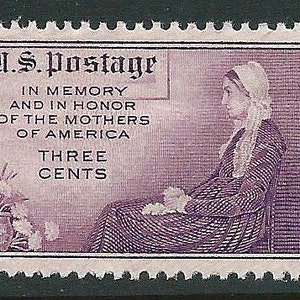 Vintage Unused US Postage Stamp 3c MOTHER's DAY stamp of 1934.. Pack of 10 image 1