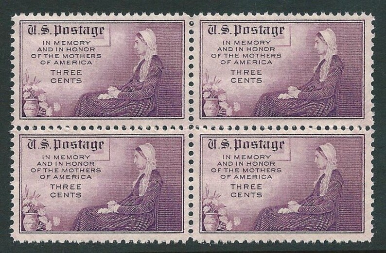 Vintage Unused US Postage Stamp 3c MOTHER's DAY stamp of 1934.. Pack of 10 image 2