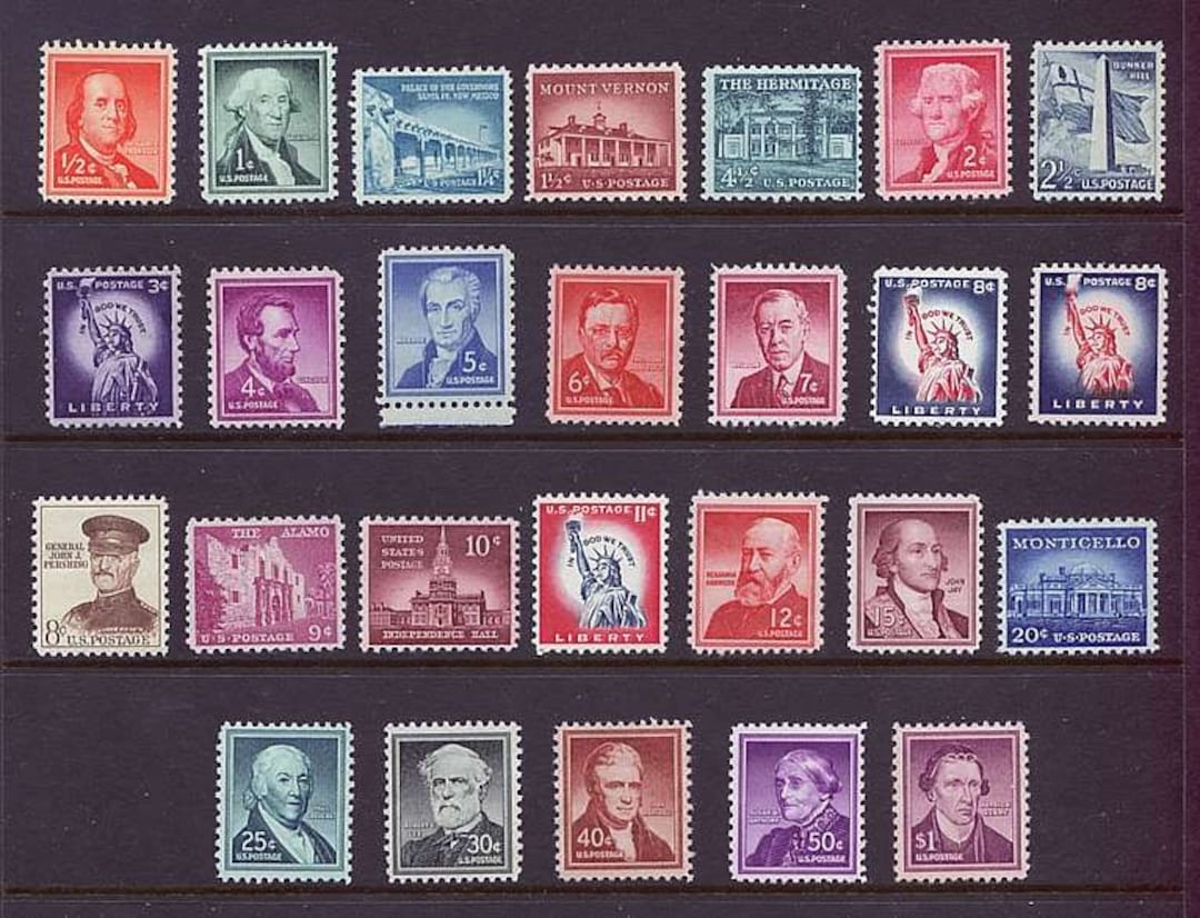 1954 Liberty Series. Set of 26 US Postage Stamps for Sale