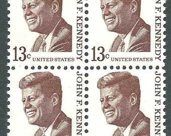 1967年 ジョン・F・ケネディ 13セント切手10枚 .. ヴィンテージ未使用