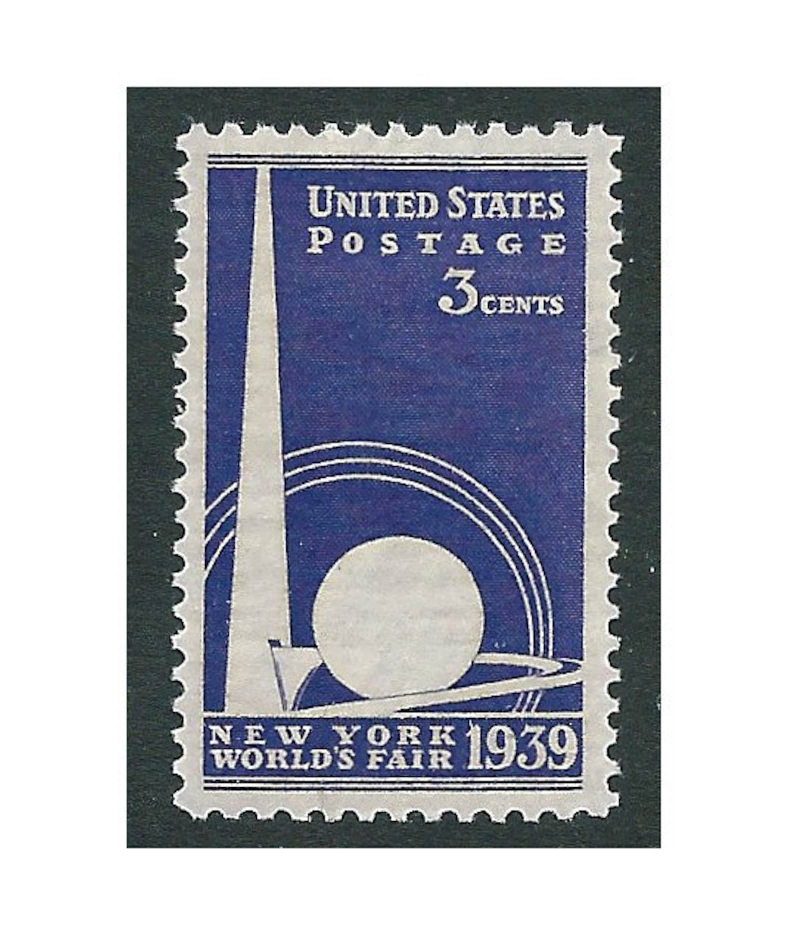 Vintage Unused US Postage Stamp 3c NEW YORK World's Fair Etsy