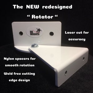 DKMounts  &quot;Rotator&quot;  The DKM-MB6 skateboard deck mounting bracket allows you to present and showcase your decks in a new perspective.