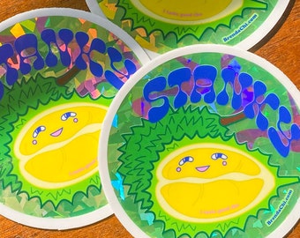 Sticker scintillant art durian ! (Gourmets asiatiques/Asiatique du Sud-Est)