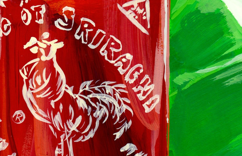 Sriracha Bottle Print Postcard image 4