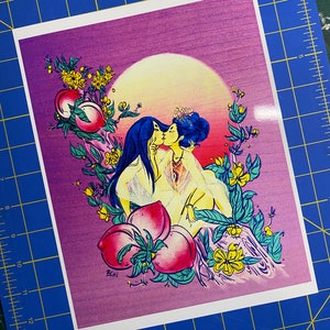 Heavenly Peach Banquet / Asian American LGBTQIA art image 3