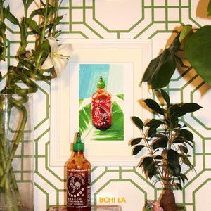 Sriracha Bottle Print Postcard image 5