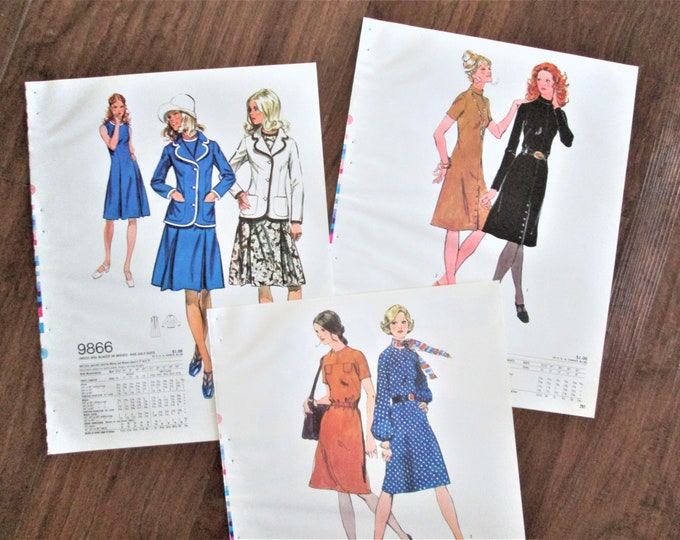 1972 Simplicity Pattern Magazine Pages Vintage Fashion Style Colorful ...