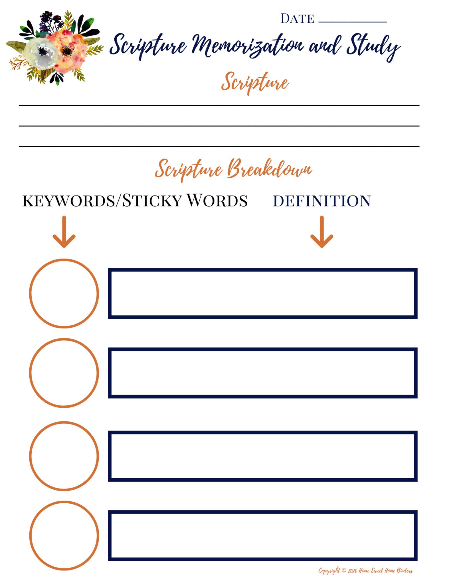 52 Page Bible Study Journal Printable (digital Download) - Etsy