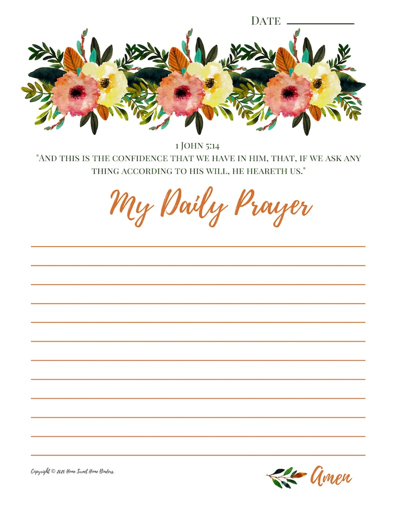 52 Page Bible Study Journal Printable (digital Download) - Etsy