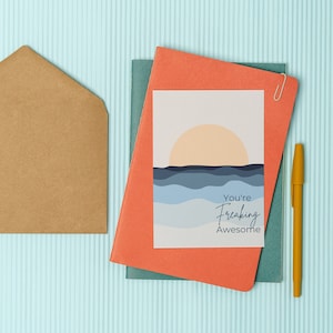 Printable Freaking Awesome Greeting Card