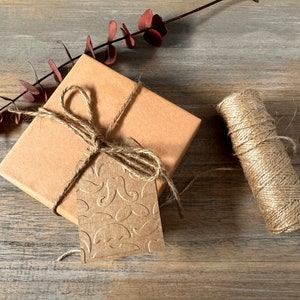 Mustache Embossed Gift Tags In Your Choice of Color