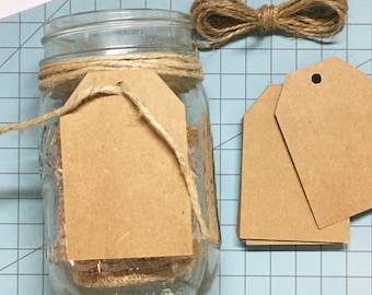 Etiquetas de regalo kraft