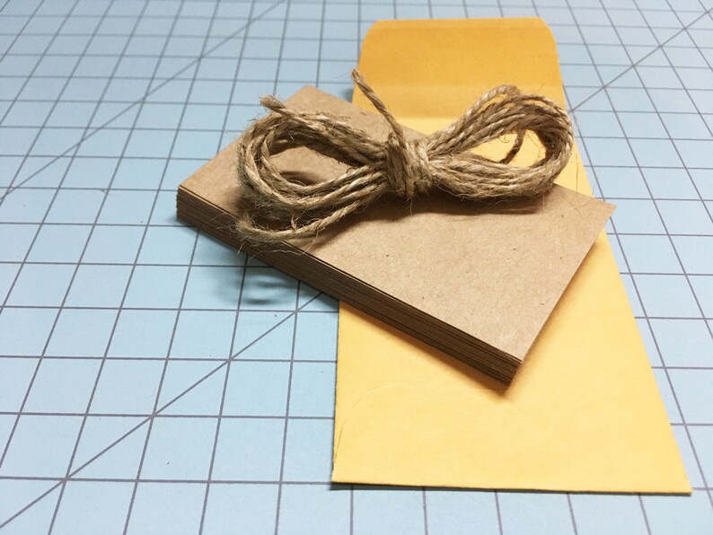 Kraft Business Cards Blank Set of 25 Etsy Canada