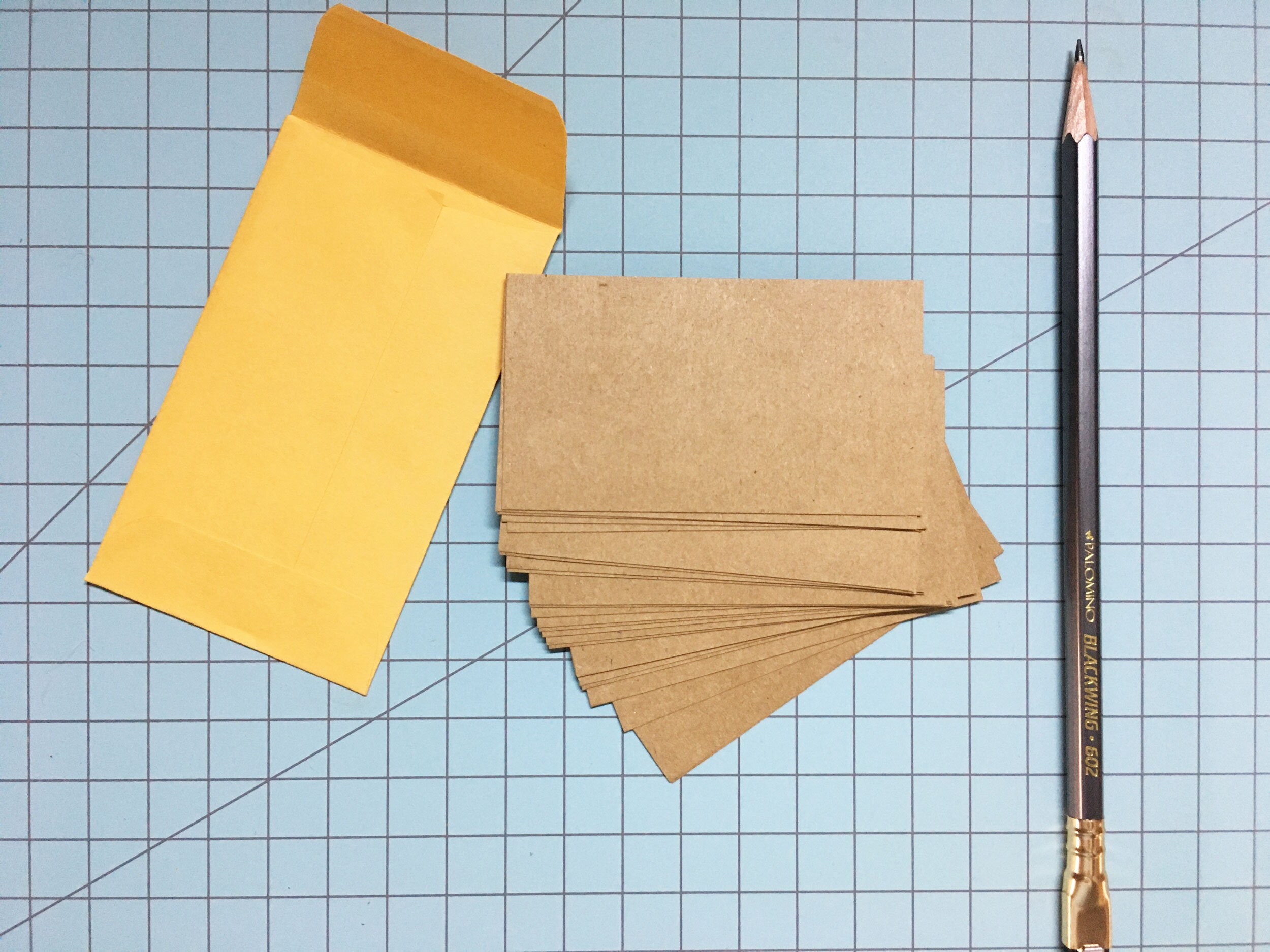 Kraft Business Cards Blank Set of 25 Etsy