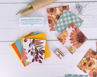 Red Stocking Mix Mini Cards Set of 8 - Etsy