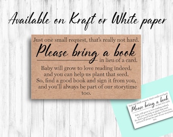 Baby Shower Book Request Cards