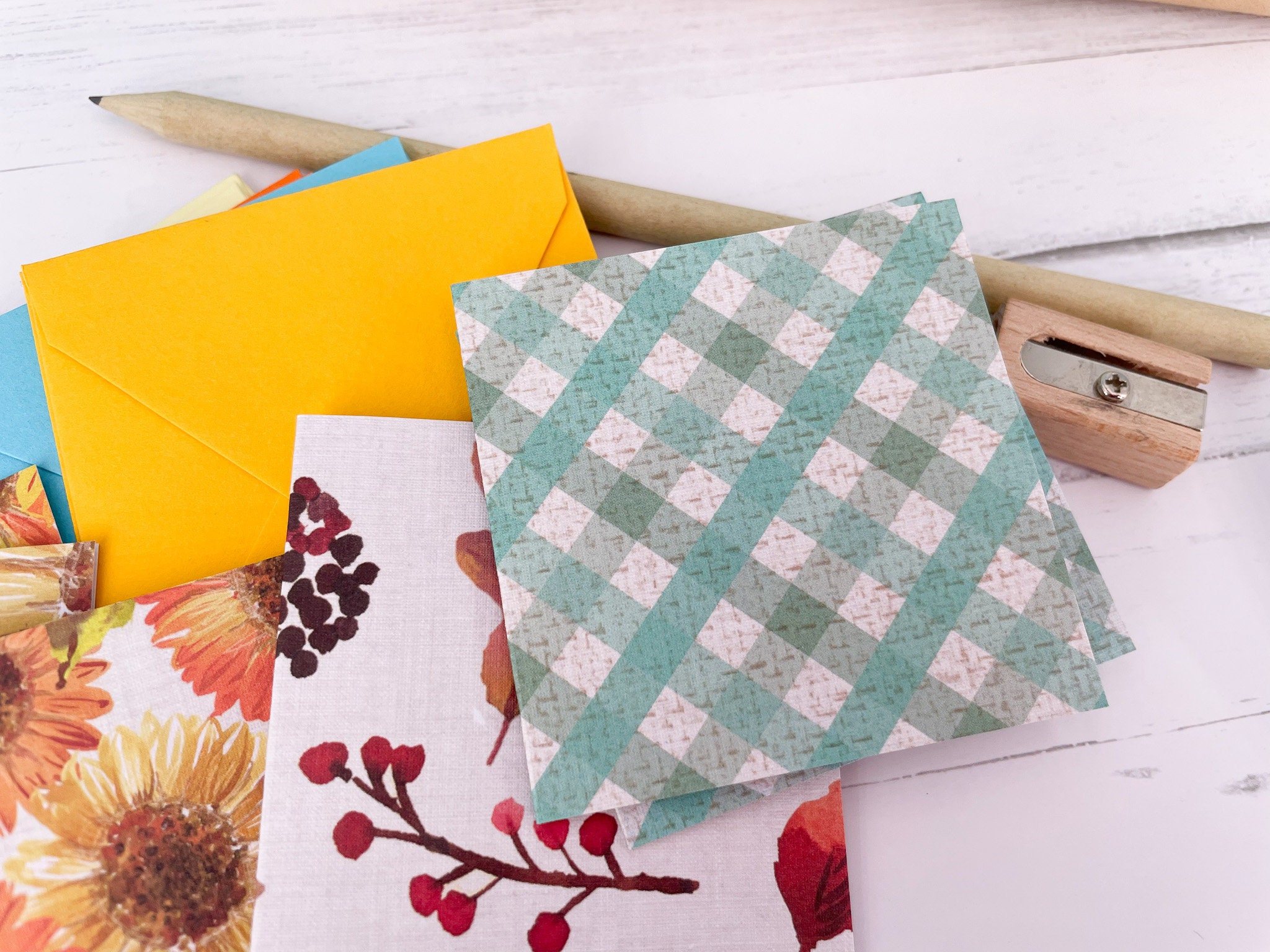 Sunflower Mini Cards Set of 8 - Etsy