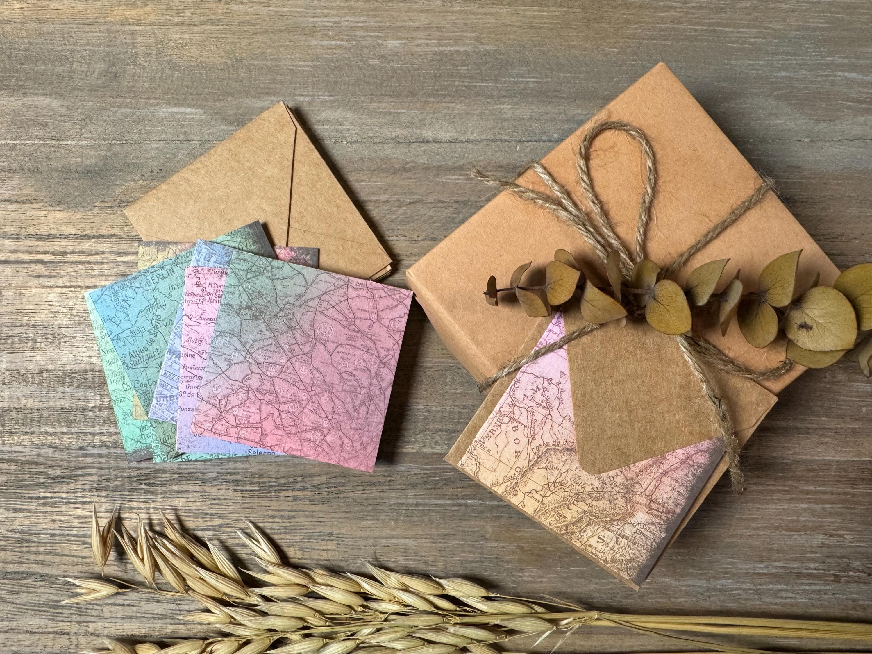 Pastel Rainbow Map Mini Cards Set of 8 - Etsy