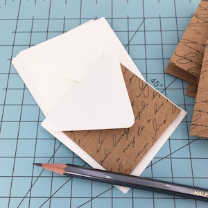 Script Kraft Mini Cards ensemble de 8
