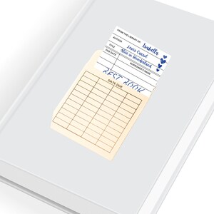 Editable Library Card Template: Vintage Wedding Seating Chart (digital ...