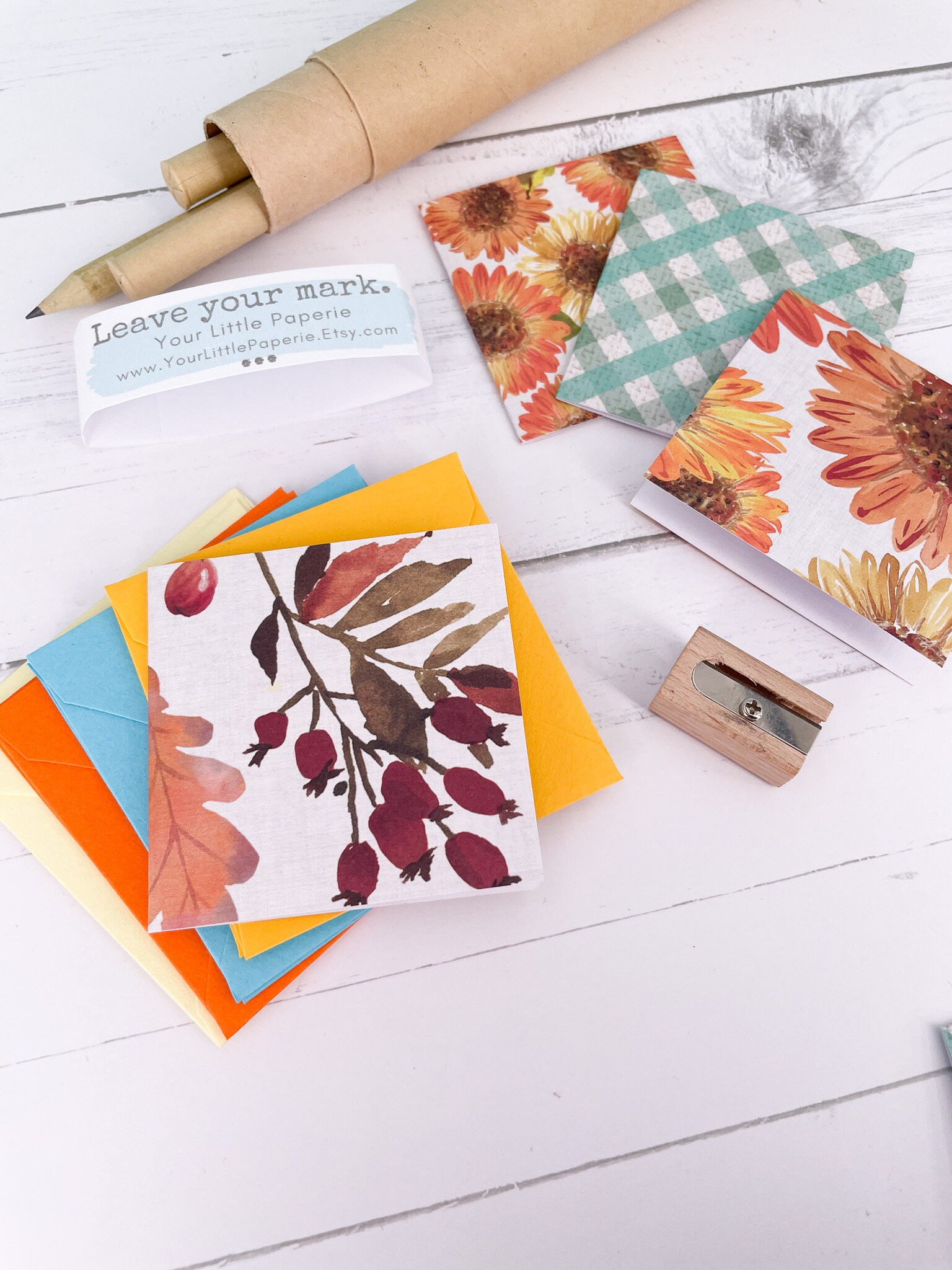 Sunflower Mini Cards Set of 8 - Etsy