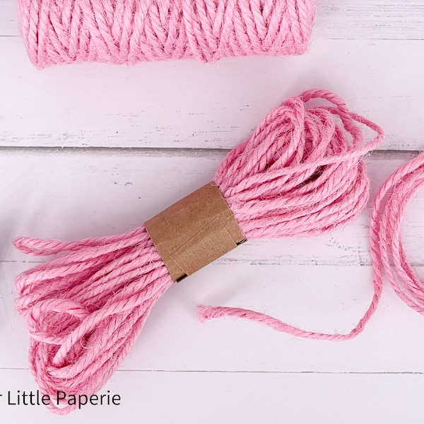 LIMITED Spring Pink Rough Jute Rope