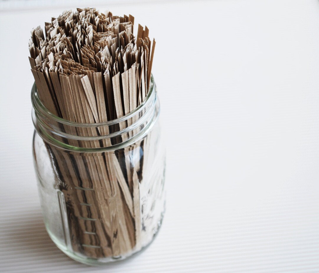 ONLYKXY Kraft Paper Twist Ties - 6 Inch White Bread Bag Closures (100 Pack)