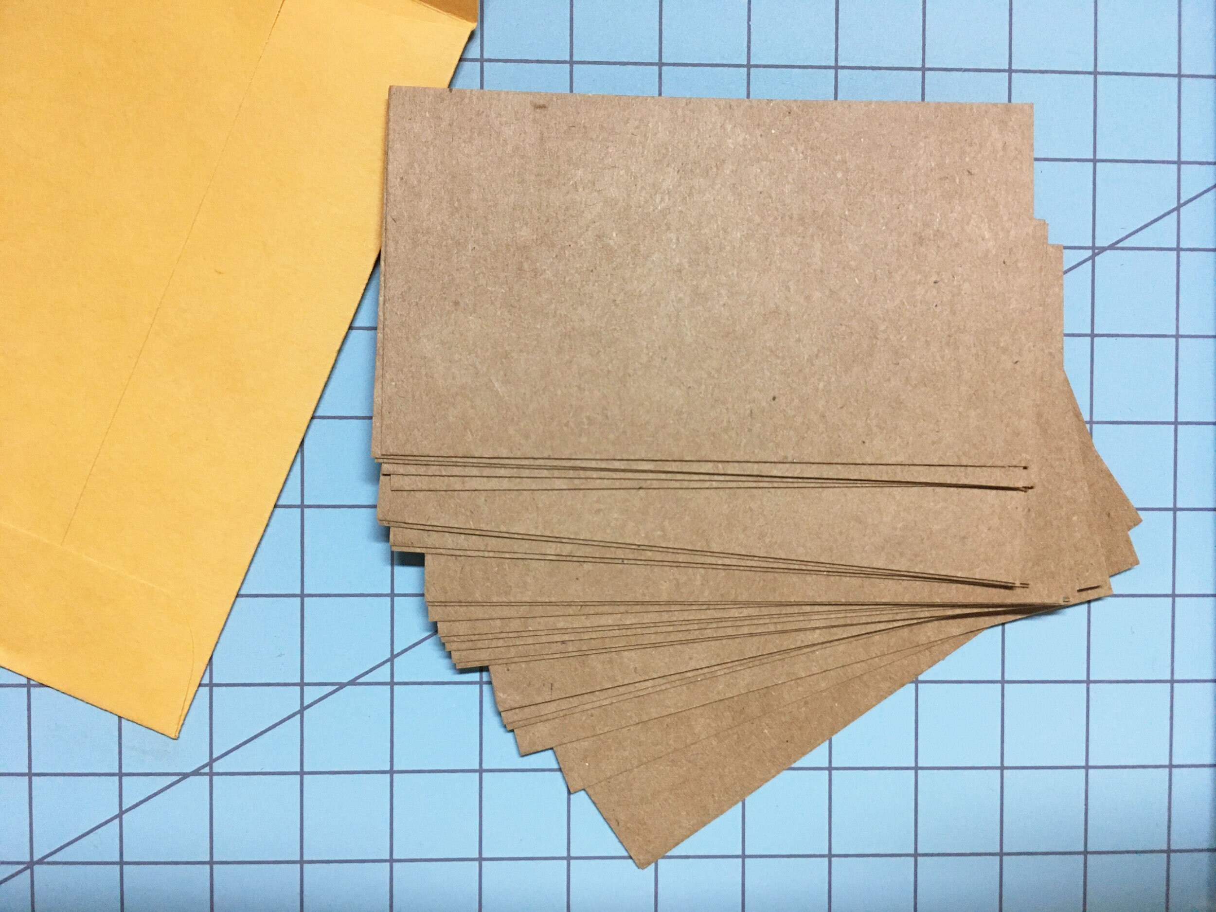 Kraft Business Cards Blank Set of 25 Etsy Canada
