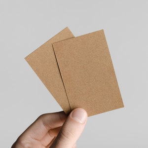Kraft Business Cards Blanks