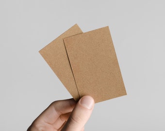 Kraft Business Cards Blank Set of 25