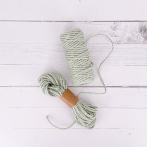 NUOVA corda di iuta ruvida verde menta pastello