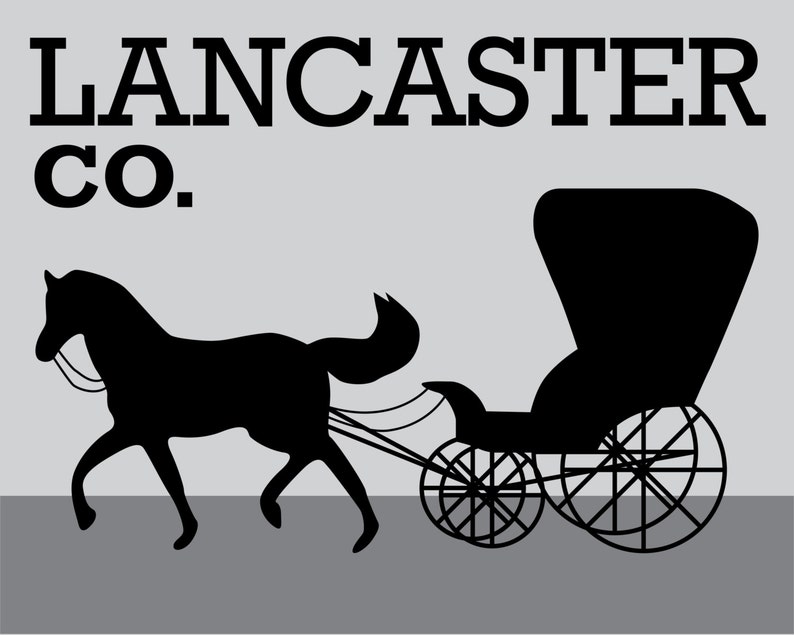Lancaster County Map Print (Download Now) - Etsy