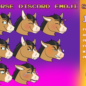 Horse Discord Emoji Set