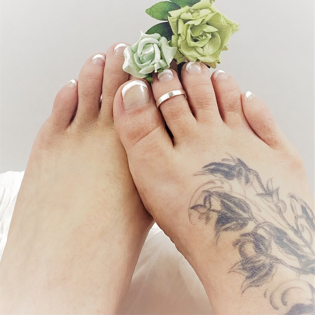 Solid Silver 3 Mm Adjustable Toe Ring, 925, Cuff Style, Hand-made ...