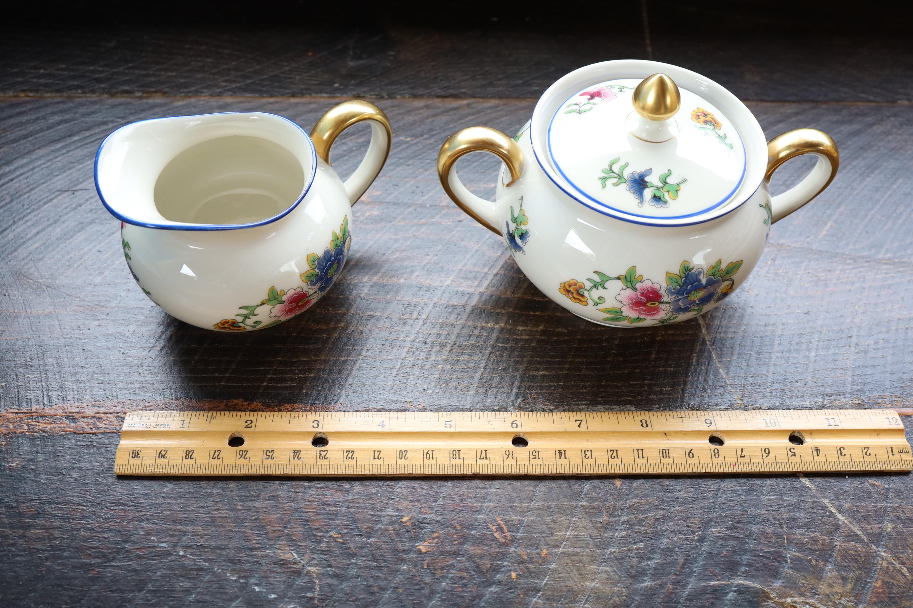 CH.FIELD HAVILAND 3点SET Vintage 3 Piece Set of CH Field Haviland Limoges Floral Porcelain