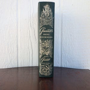 Livre de cuisine Gourmet's Menu à couverture rigide, publié en 1963