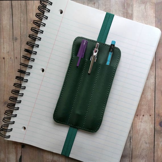 Triple Pen Holder Bookmark, Planner Band, Vinyl in Your Choice of