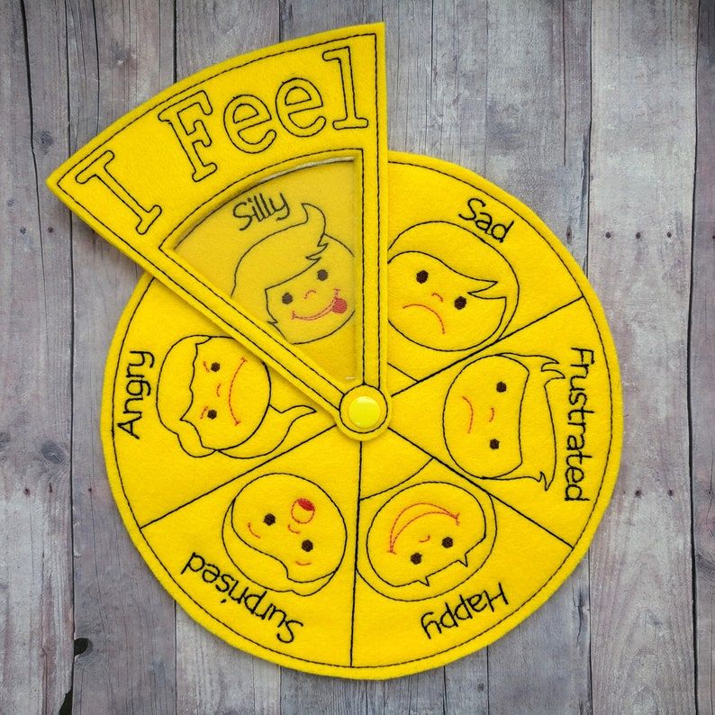 emotions wheel helps teach children about feelings for etsy