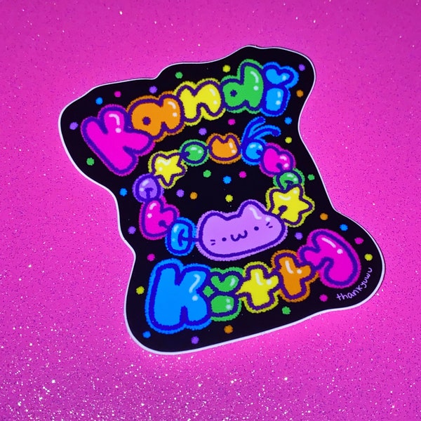 Kandi Kitty vinyl sticker !!