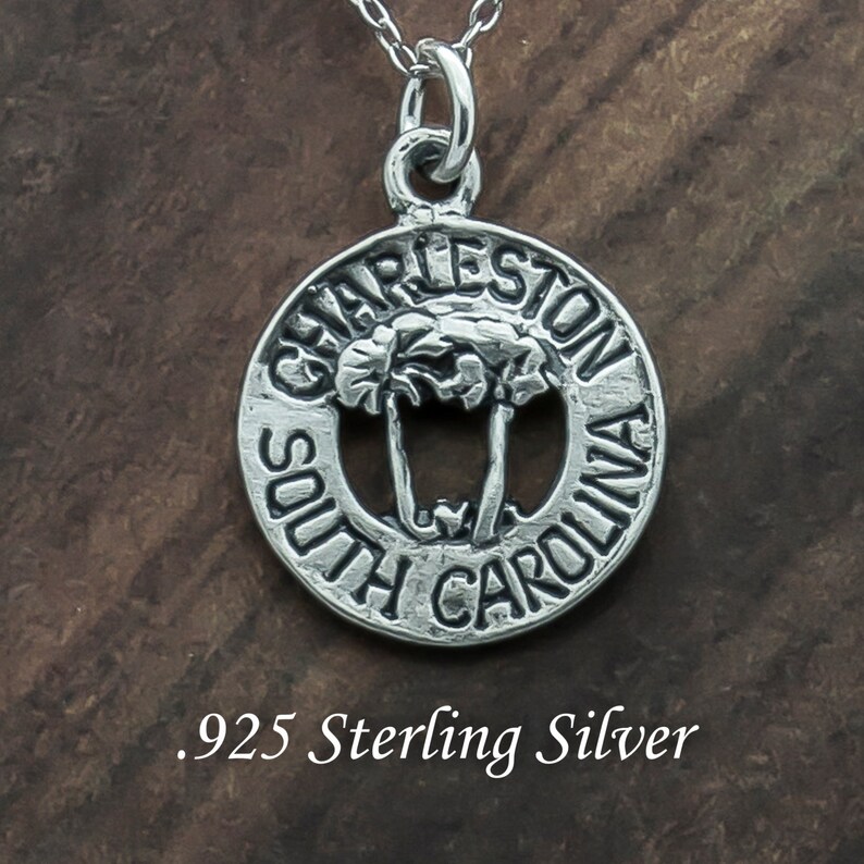 Charleston South Carolina 925 Sterling Silver Charm / Etsy