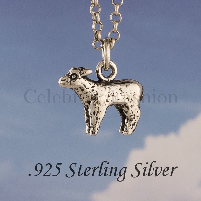 Lamb 925 Sterling Silver 3D Charm / Necklace Etsy